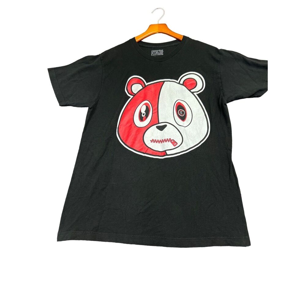 Effectus Clothing Black Red White Size Large Mens Classic Bear Logo Size Large